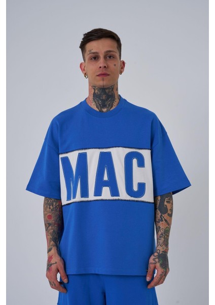 Erkek Mac Blanket Oversize Açık Mavi Tişört