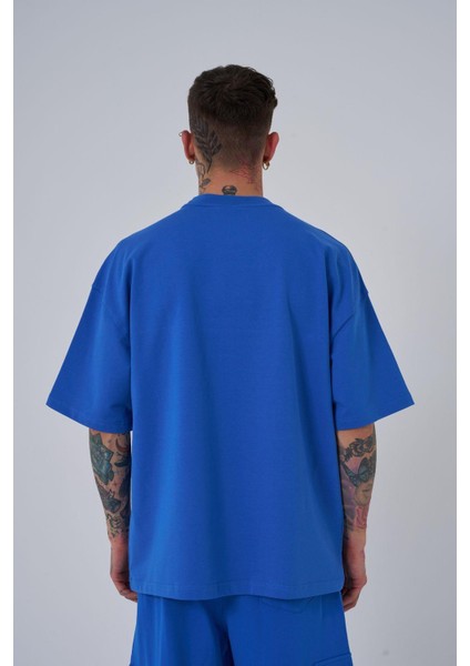 Erkek Mac Blanket Oversize Açık Mavi Tişört
