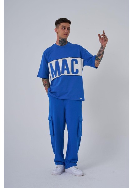 Erkek Mac Blanket Oversize Açık Mavi Tişört