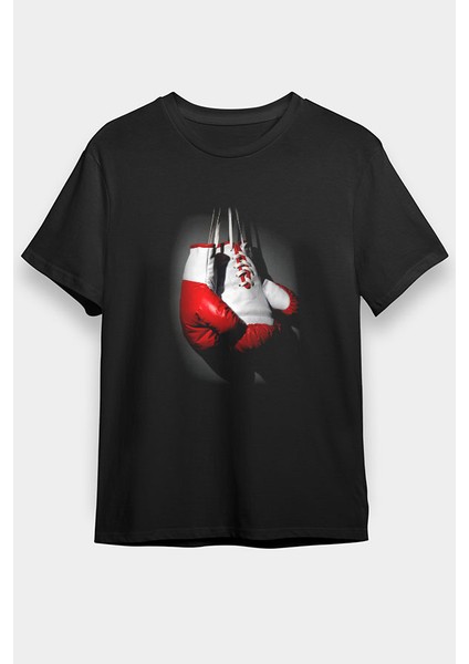 Boks Eldivenleri Siyah Unisex Tişört T-Shirt