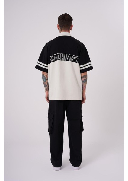 Erkek 87 Pieced Polo Yaka Siyah Tişört