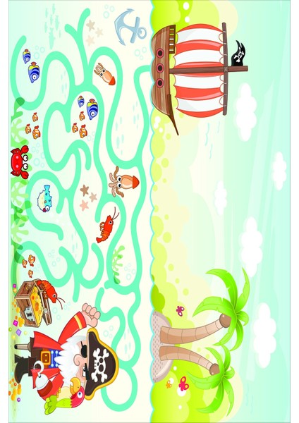 Ekonomik Desenli Renkli Dijital Baskı Yıkanabilir Kaymaz Taban Modern Çocuk Halısı.(Süngersiz) modelleri