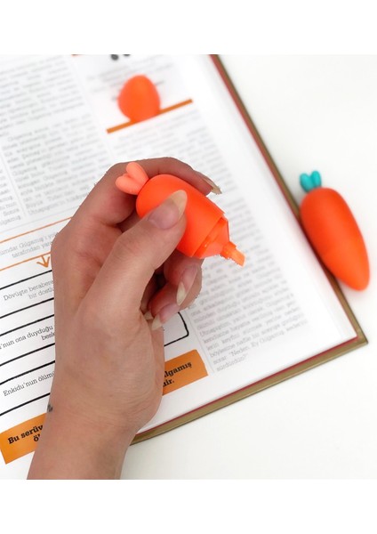 Fosforlu Keçeli Havuç Kalem Seti 6'lı