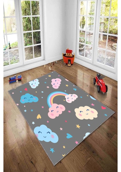 Desenli Renkli Dijital Baskılı Yıkanabilir Kaymaz Taban Modern Mutfak Halısı (Süngersiz) fiyatları