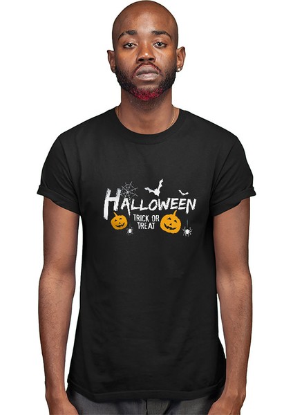 Cadılar Bayramı-Halloween Siyah Unisex Tişört T-Shirt modelleri