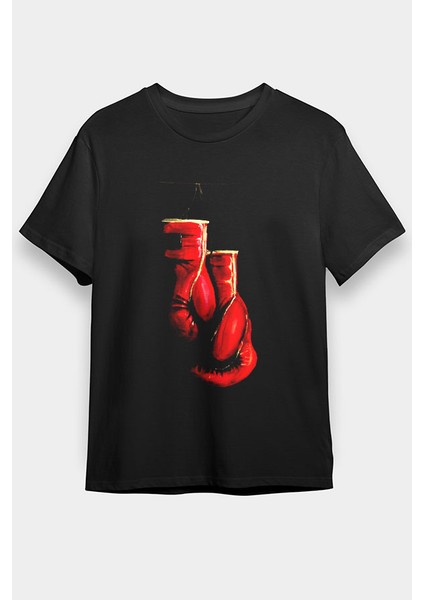 Kick Boks Eldivenleri Siyah Unisex Tişört T-Shirt