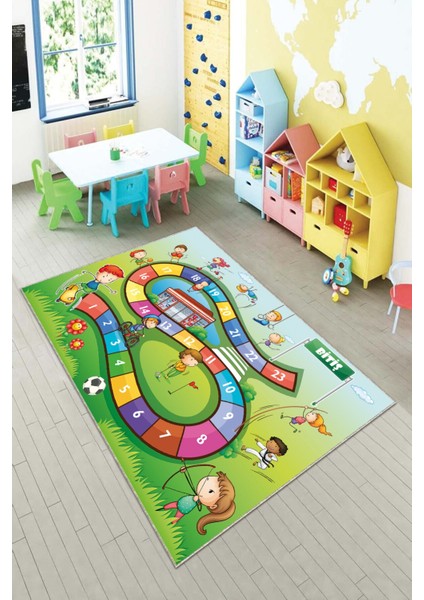 Desenli Renkli Dijital Baskılı Yıkanabilir Kaymaz Taban Modern Mutfak Halısı (Süngersiz) fiyatları