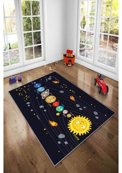 Ekonomik Desenli Renkli Dijital Baskı Yıkanabilir Kaymaz Taban Modern Çocuk Halısı.(Süngersiz) fiyatları