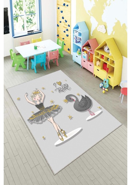 Ekonomik Desenli Renkli Dijital Baskı Yıkanabilir Kaymaz Taban Modern Çocuk Halısı.(Süngersiz)