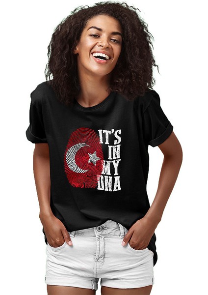 Türkiye Siyah Unisex Tişört T-Shirt fiyatları