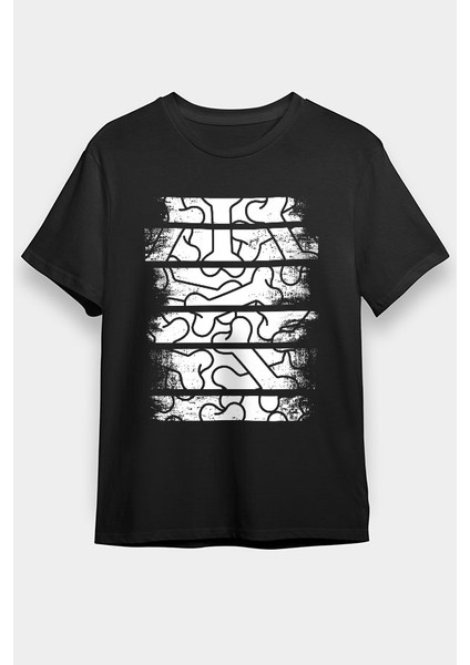 Köpek Kemiği Siyah Unisex Tişört T-Shirt