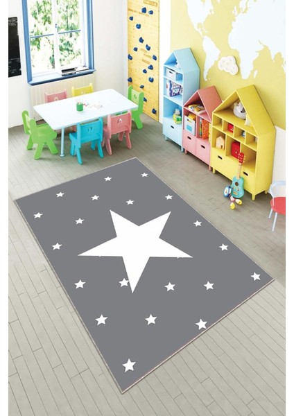 Desenli Renkli Dijital Baskı Yıkanabilir Kaymaz Taban Modern Çocuk Halısı ve Yolluk.