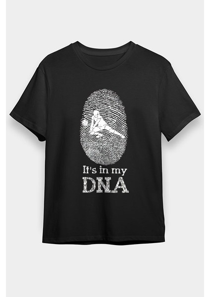 Voleybol Siyah Unisex Tişört T-Shirt