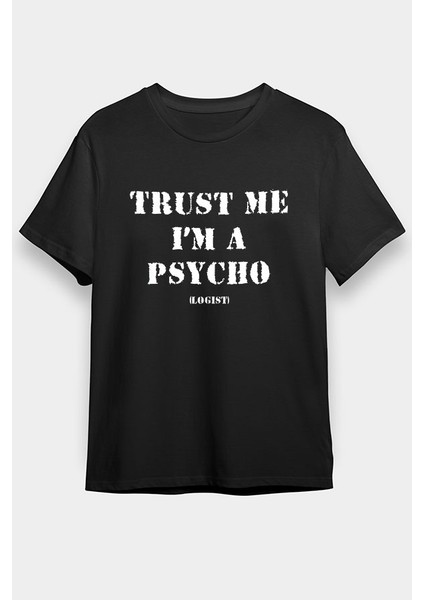 Psikolog Siyah Unisex Tişört T-Shirt