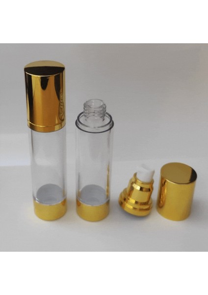 Krem ve Losyon Şişesi 30 ml (4 Adet) (TEKRAR DOLDURULABİLİR) Boş Airless Şişe