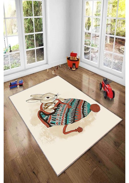 Desenli Renkli Dijital Baskı Yıkanabilir Kaymaz Taban Modern Çocuk Halısı ve Yolluk. modelleri