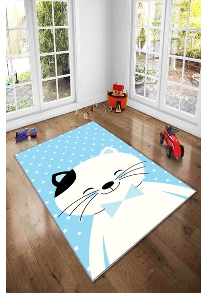 Ekonomik Desenli Renkli Dijital Baskı Yıkanabilir Kaymaz Taban Modern Çocuk Halısı.(Süngersiz) fiyatları