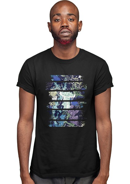 Su Yosunları Deniz Yosunu Alg Yosun Siyah Unisex Tişört T-Shirt modelleri