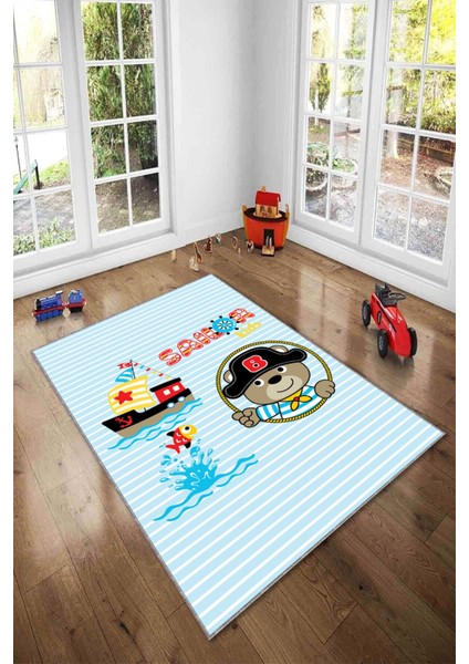 Ekonomik Desenli Renkli Dijital Baskı Yıkanabilir Kaymaz Taban Modern Çocuk Halısı.(Süngersiz) fiyatları