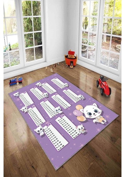 Ekonomik Desenli Renkli Dijital Baskı Yıkanabilir Kaymaz Taban Modern Çocuk Halısı.(Süngersiz) fiyatları