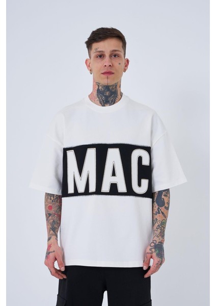 Erkek Mac Blanket Oversize Ekru Tişört