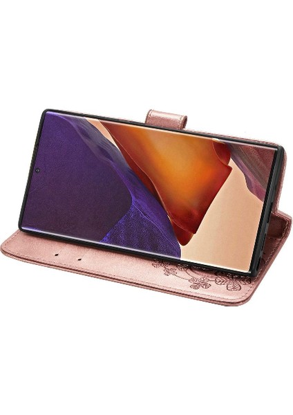 Samsung Galaxy Not 20 Için Ultra Deri Kapak Kapak Dört Yaprak Telefon Kılıfı (Yurt Dışından) indirimleri
