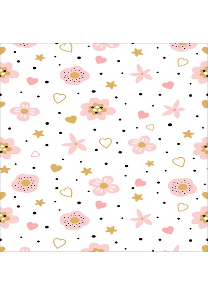 Pembe Çiçek Desenli Kalpli Yıldızlı Dijital Baskı Yıkanabilir Kaymaz Leke Tutmaz Çocuk Odası Halısı fiyatları