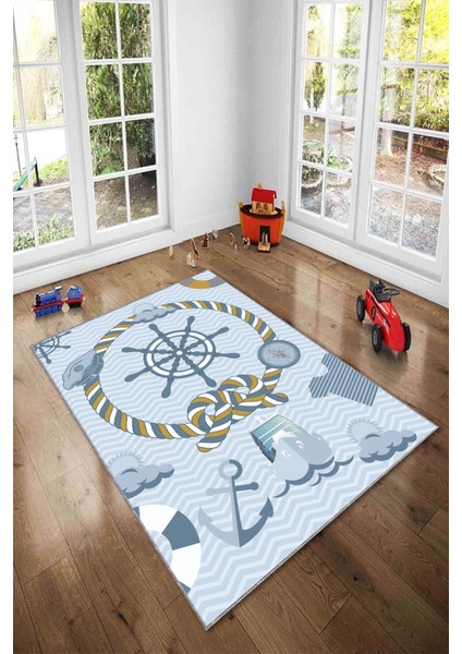 Ekonomik Desenli Renkli Dijital Baskı Yıkanabilir Kaymaz Taban Modern Çocuk Halısı.(Süngersiz) fiyatları