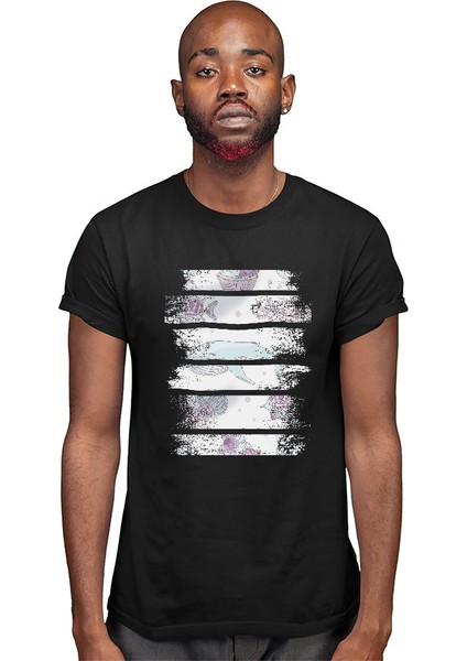 Balina Pullu Balık Pulu Siyah Unisex Tişört T-Shirt modelleri