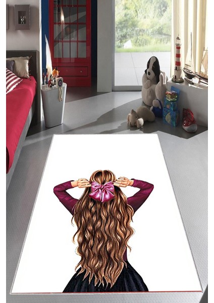 Desenli Renkli Dijital Baskı Yıkanabilir Kaymaz Taban Modern Çocuk Halısı ve Yolluk.