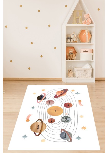 Eğitici Gezegenler Yıkanabilir Kaymaz Taban Leke Tutmaz Çocuk Odası Halısı fiyatları