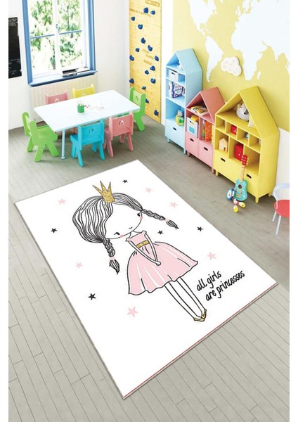 Desenli Renkli Dijital Baskı Yıkanabilir Kaymaz Taban Modern Çocuk Halısı ve Yolluk.