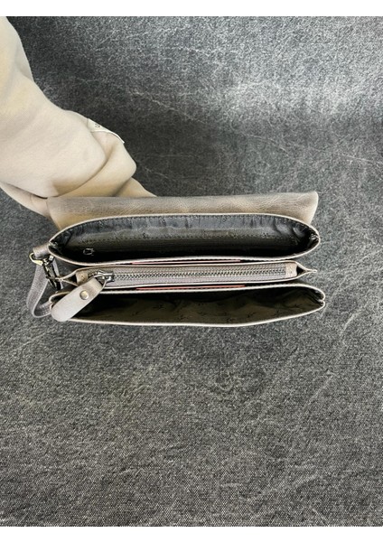 SL-312 Hakiki Deri Çok Işlevli Özel Portföy Kartlık Bölmeli El Çantası 22,5 Cm×13,5 cm Sanat Leather fiyatları