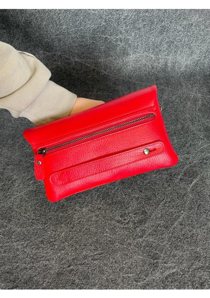 SL-312 Hakiki Deri Çok Işlevli Özel Portföy Kartlık Bölmeli El Çantası 22,5 Cm×13,5 cm Sanat Leather fırsatları