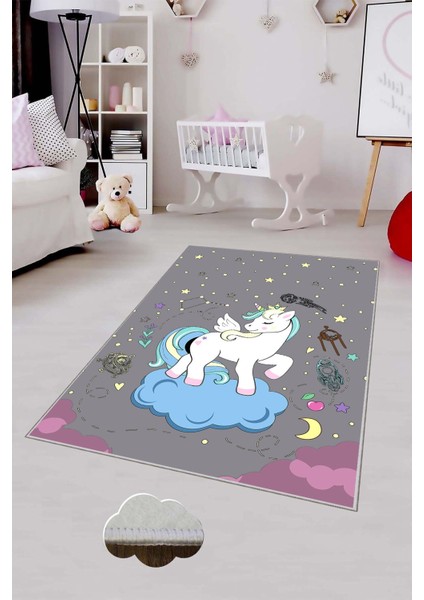 Desenli Renkli Dijital Baskılı Yıkanabilir Kaymaz Taban Modern Mutfak Halısı (Süngersiz)