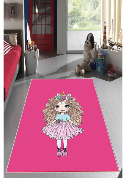 Desenli Renkli Dijital Baskı Yıkanabilir Kaymaz Taban Modern Çocuk Halısı ve Yolluk.