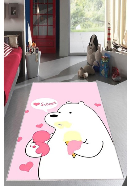 Desenli Renkli Dijital Baskı Yıkanabilir Kaymaz Taban Modern Çocuk Halısı ve Yolluk.