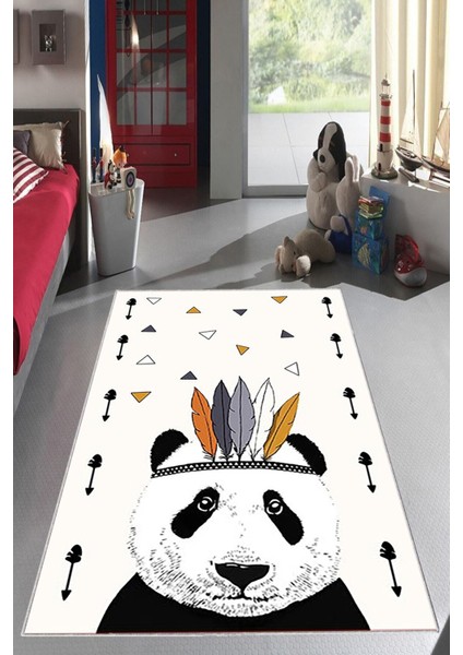 Desenli Renkli Dijital Baskı Yıkanabilir Kaymaz Taban Modern Çocuk Halısı ve Yolluk.
