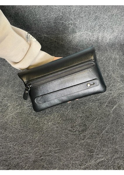 SL-312 Hakiki Deri Çok Işlevli Özel Portföy Kartlık Bölmeli El Çantası 22,5 Cm×13,5 cm Sanat Leather fırsatları