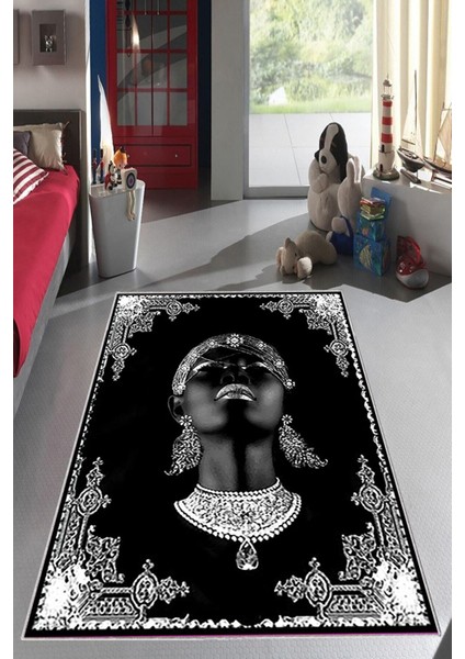 Desenli Renkli Dijital Baskı Yıkanabilir Kaymaz Taban Modern Çocuk Halısı ve Yolluk.