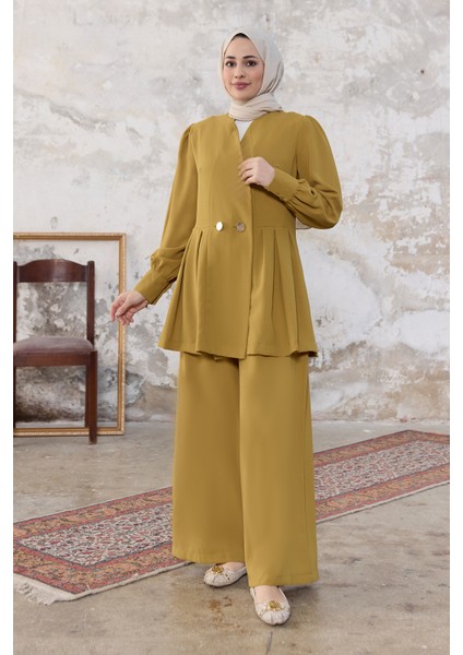 Linda Ceket Pantolon Takım - Yağ Yeşili fiyatları