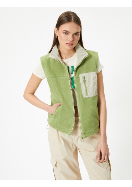 Polar Outdoor Yelek Dik Yaka Cepli modelleri