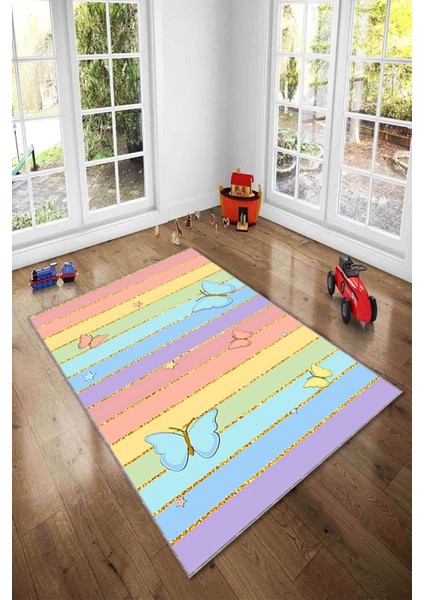 Desenli Renkli Dijital Baskı Yıkanabilir Kaymaz Taban Modern Çocuk Halısı ve Yolluk. modelleri