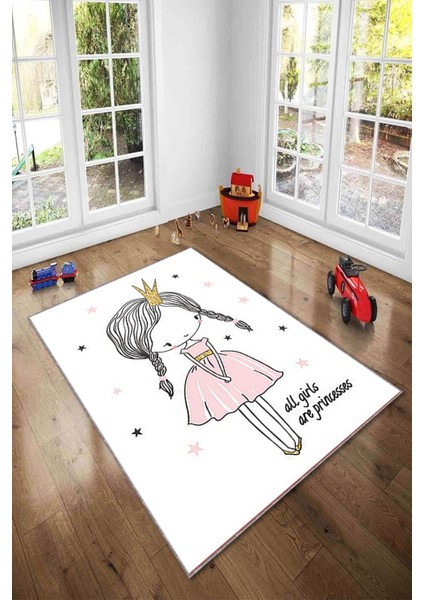 Desenli Renkli Dijital Baskı Yıkanabilir Kaymaz Taban Modern Çocuk Halısı ve Yolluk.