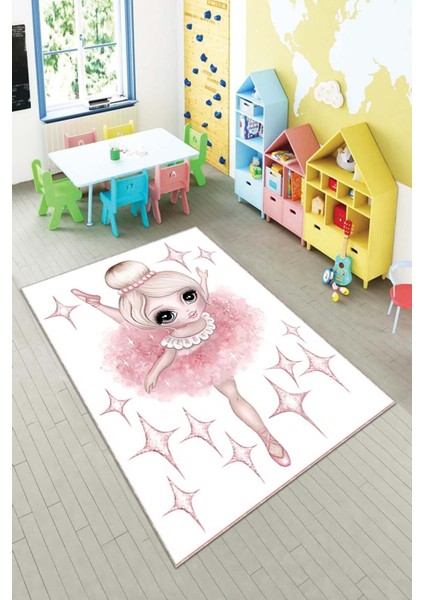 Desenli Renkli Dijital Baskı Yıkanabilir Kaymaz Taban Modern Çocuk Halısı ve Yolluk.