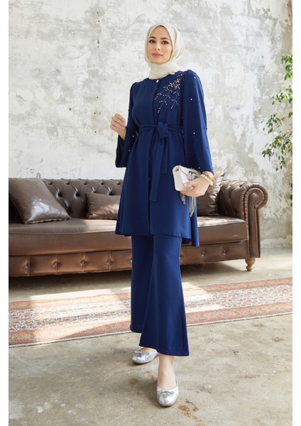 Rina Tunik Pantolon Takım - Indigo fiyatları