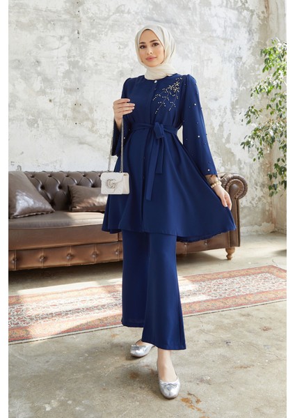 Rina Tunik Pantolon Takım - Indigo modelleri