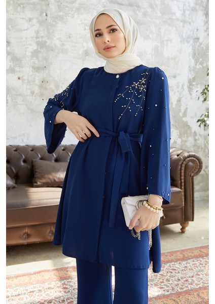 Rina Tunik Pantolon Takım - Indigo fırsatları