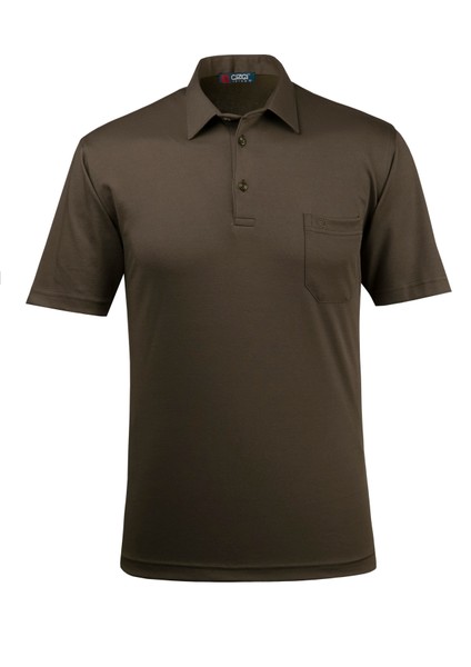 Erkek Gömlek Yaka Düğmeli Cepli Tişört Klasik Kalıp