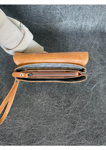SL-312 Hakiki Deri Çok Işlevli Özel Portföy Kartlık Bölmeli El Çantası 22,5 Cm×13,5 cm Sanat Leather fiyatları